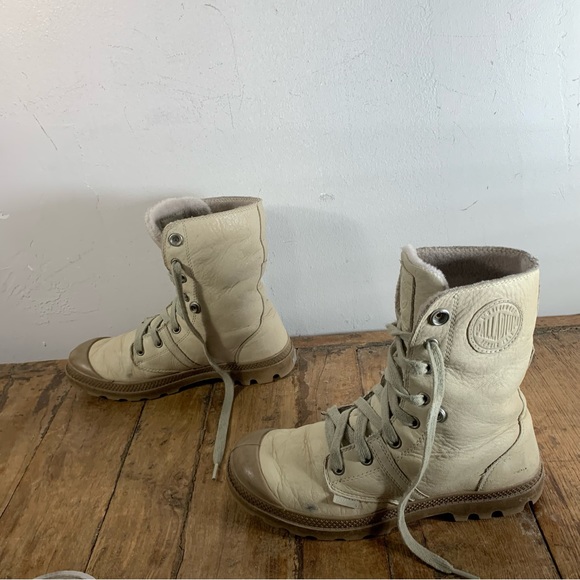 Palladium winter combat style leather boots - Picture 3 of 11